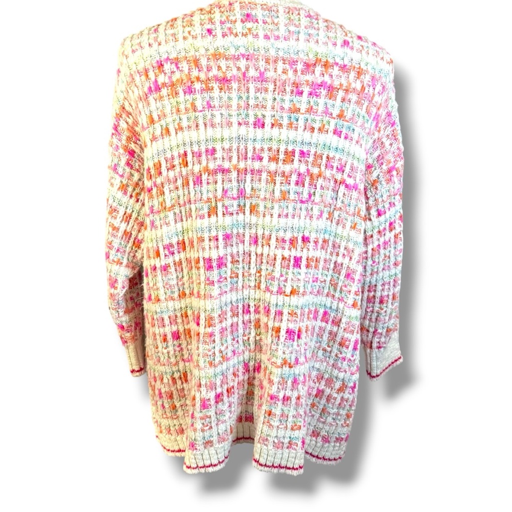 Torrid Drop Shoulder Multi Colored Cardigan- Size 3 - Picture 7 of 10